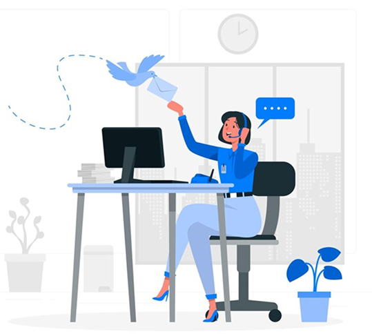 Contact support illustration